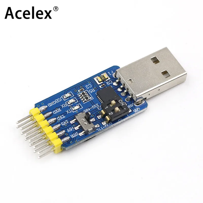 USB CP2102 к ttl RS232 USB ttl к RS485 взаимное преобразование 6 в 1 модуль преобразования