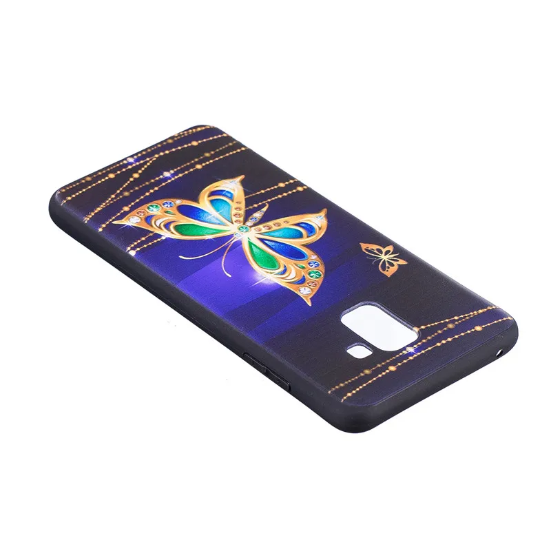 Роскошная задняя крышка для samsung Galaxy A8 Plus 2018 чехол силиконовый плюс A730F мультфильм