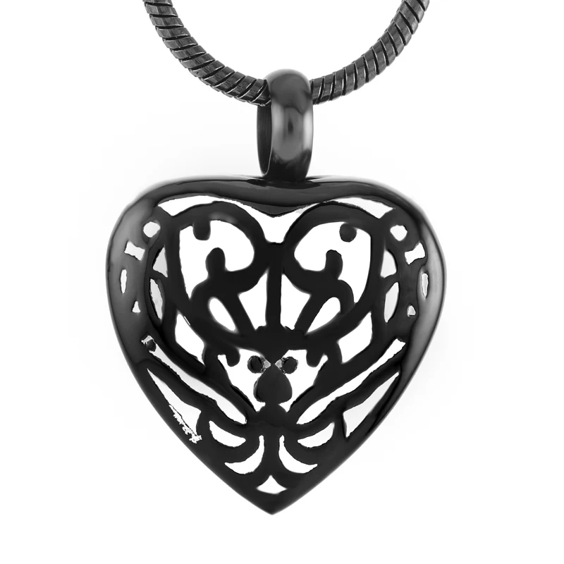 

IJD9108 Unique Designed Stainless Steel Spider web Heart Cremation ash remains jewelry Free Engraving Memorial Urn Necklace