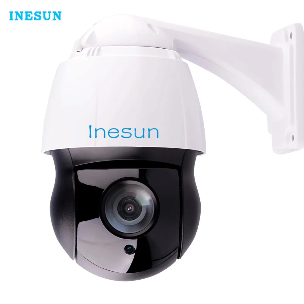 Inesun 30X Zoom PTZ IP камера 2MP HD 1080P Высокоскоростная купольная 500 футов Лазерная ИК