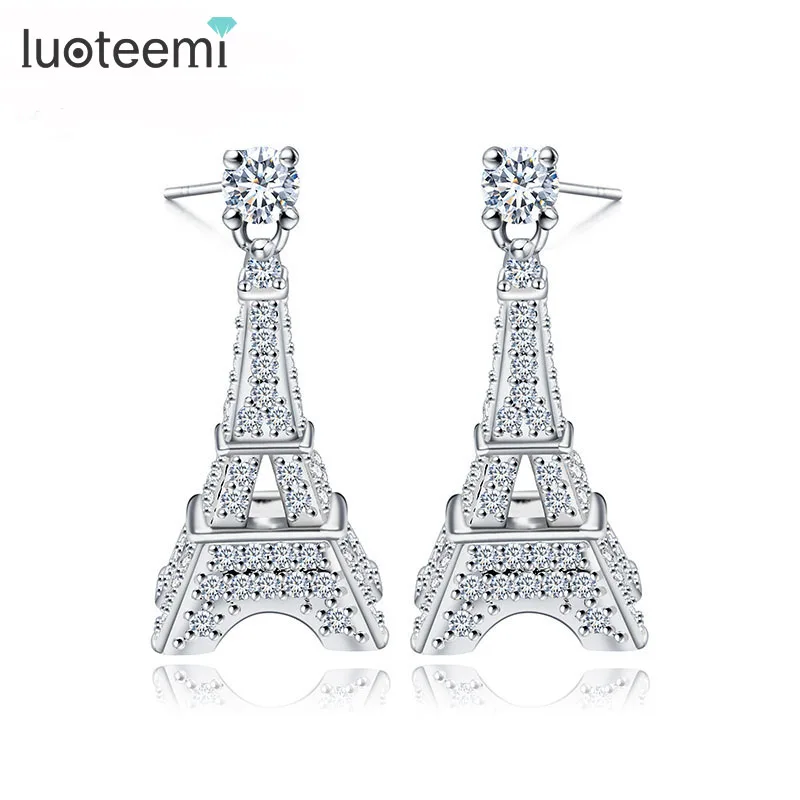 Luoteemi Новый Модные украшения подарок для милые женские Micro CZ Кристалл Париж