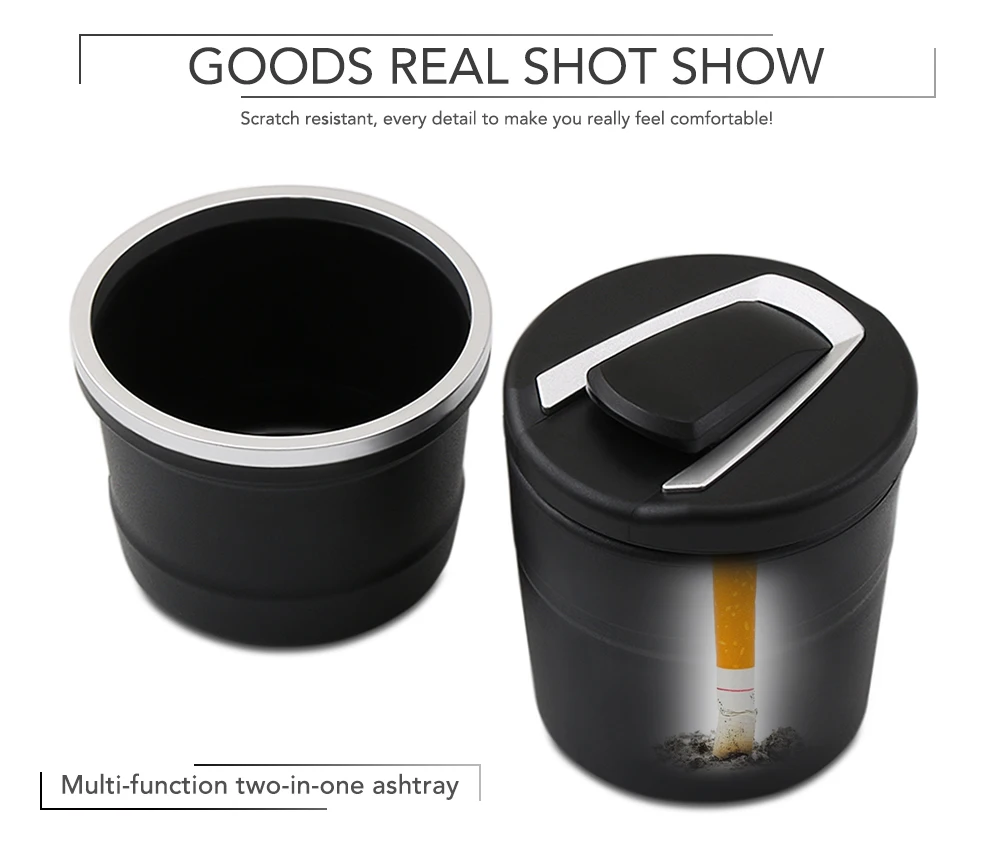 Светодиодный ная портативная пепельница для автомобиля грузовика авто офиса