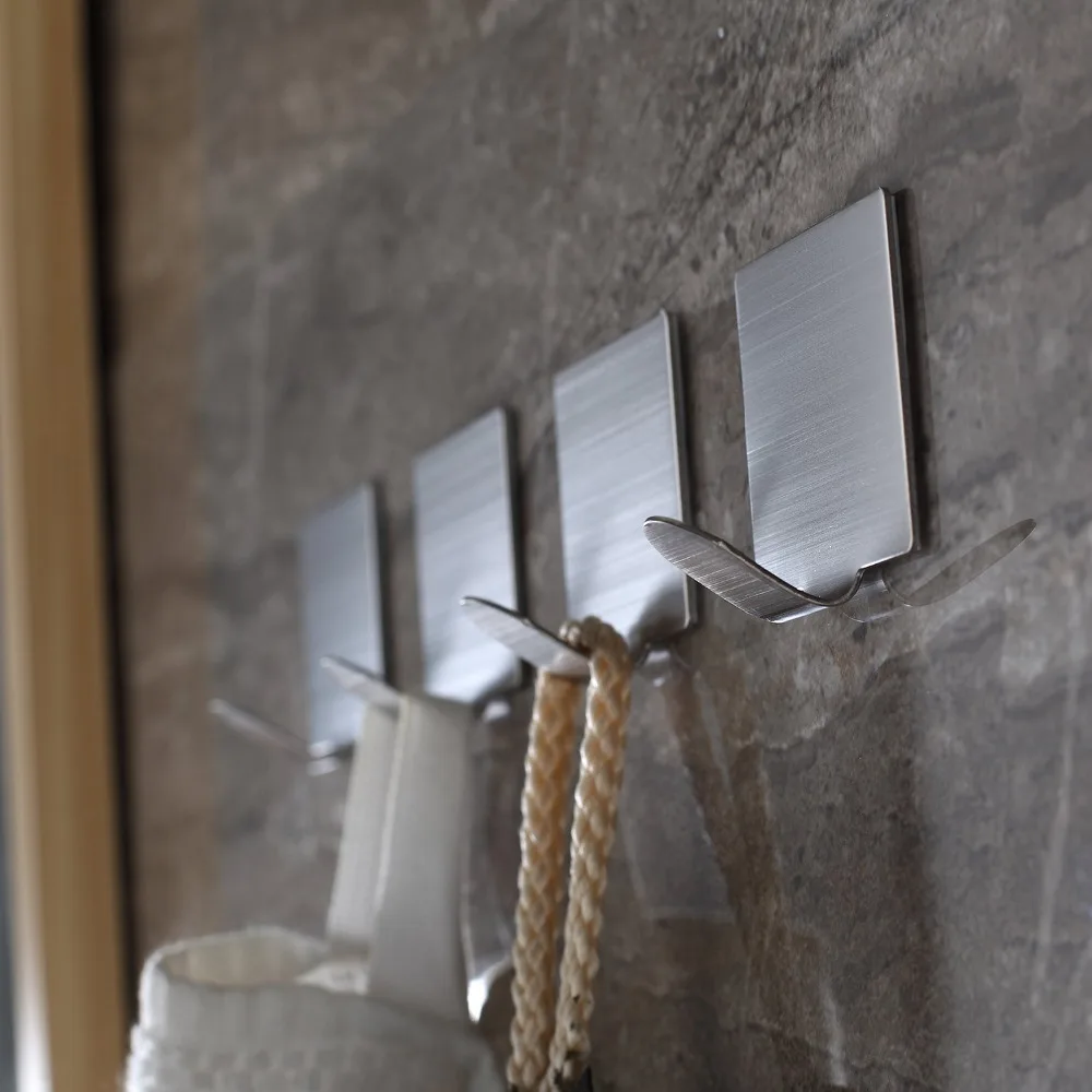 Настенный крючок ZUNTO 4 шт./компл. Вешалка из нержавеющей стали 304 для пальто ванной