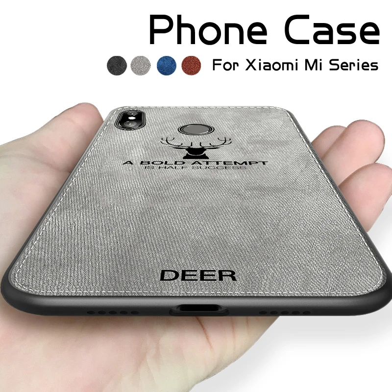 Модная олень брезентовый чехол для спортивной камеры Xiao mi Pocophone F1 8 9 Lite Мягкий