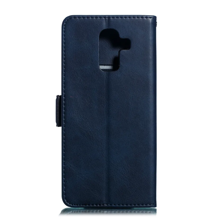 Business Solid Wallet Stand ID Card Slot Lanyard Phone Case Cover for Samsung Galaxy J8/J7/J6J4/3/J2 2018 J730 J530 case | Мобильные