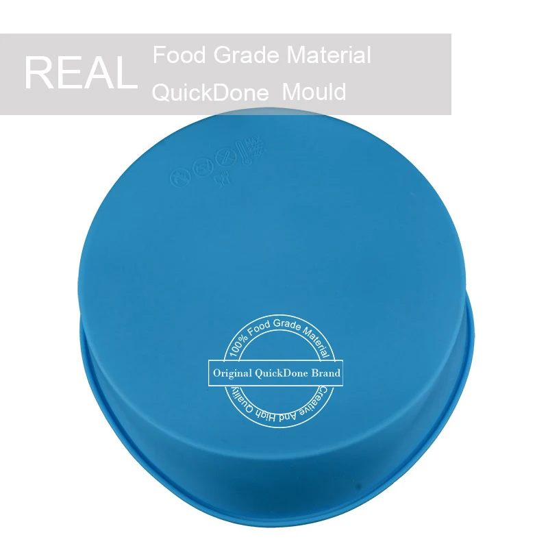 QuickDone Силиконовая Круглая пресс-форма для капкейков и пирожных кастрюля хлеба
