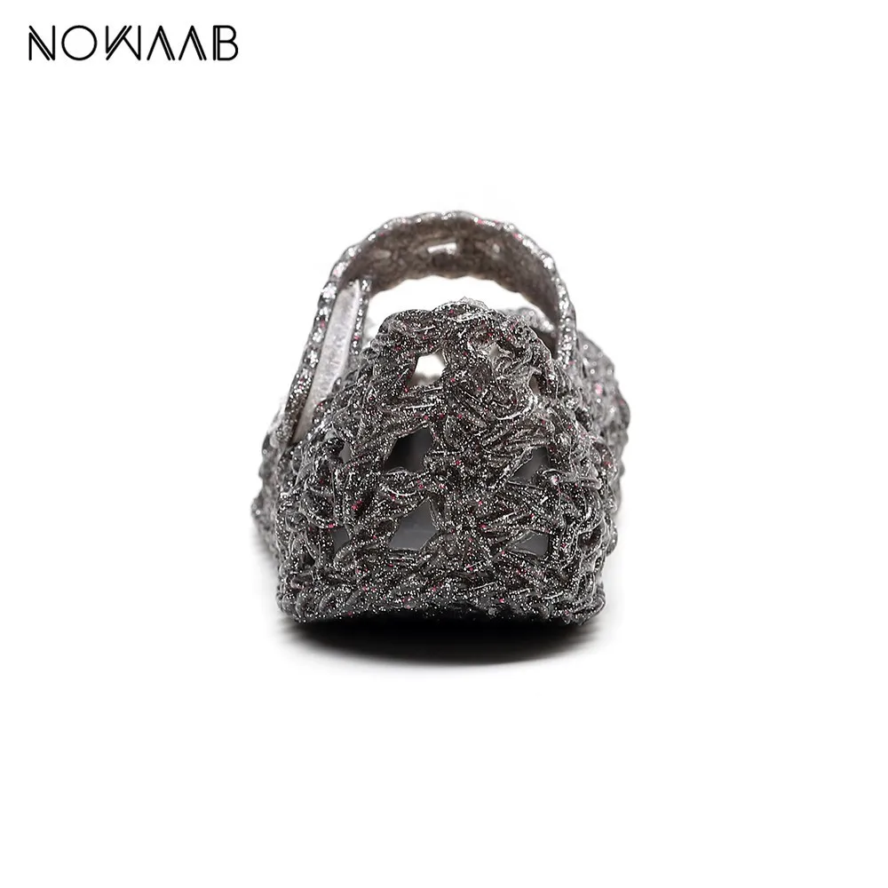Mini Melissa Campana/Новинка года; пластиковые сандалии для девочек; сандалии принцессы для девочек; нескользящая детская пляжная обувь для маленьких девочек