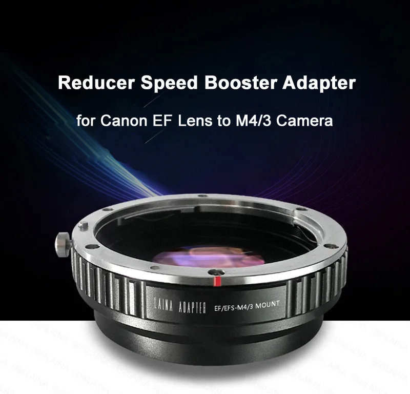 Из Металла Фокусное Редуктор Скорость Booster Turbo адаптер для объектива Canon EF EOS Крепление объектива к M4/3 Камера GH5 GH4 E-M10 E-M5 GF6 GX7 E-PL5