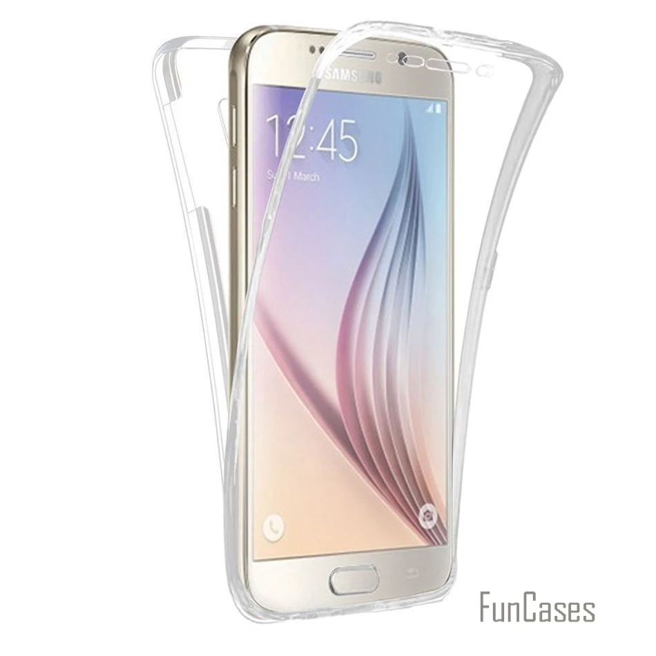 Передний ТПУ Мягкий сенсорный чехол для Samsung Galaxy S20 Ultra S10 Lite S9 Plus S8 полный защитный