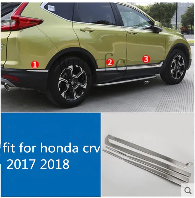 Аксессуары подходят для HONDA CRV CR V 2017 2018 нержавеющая сталь боковая дверь корпус