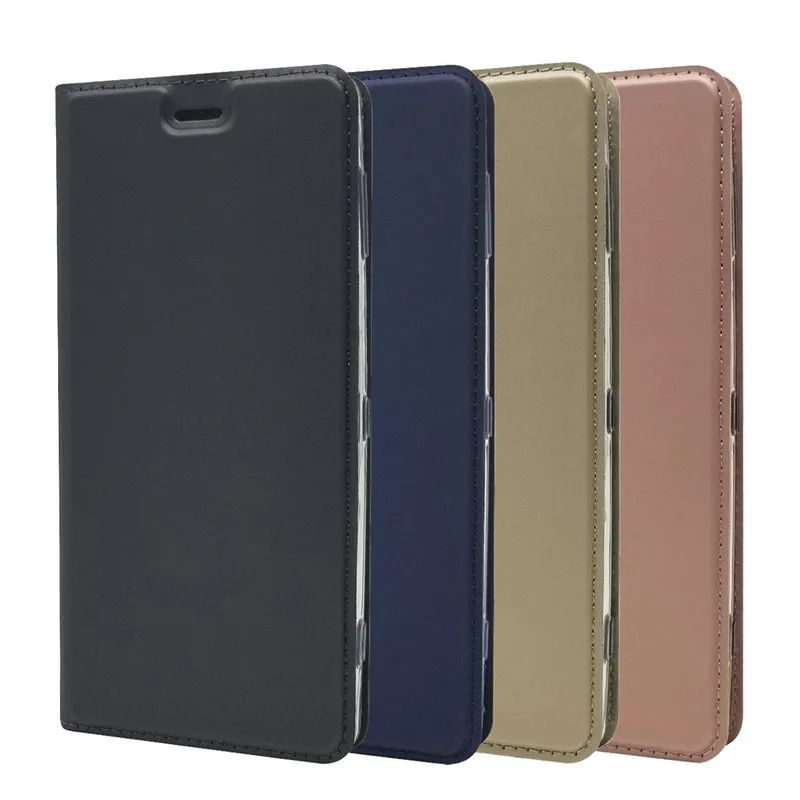 Новые кожаные флип чехлы для sony XZ2 чехол бумажник Capinha Carcasas основа Coque Etui Мобильный