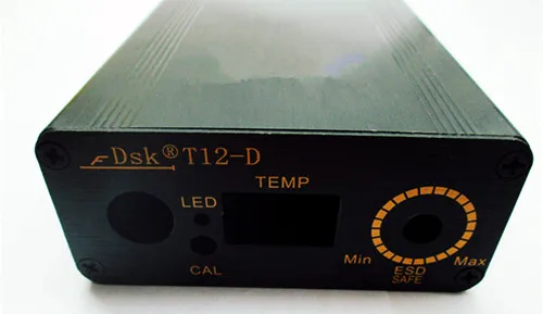 DIY KIT T12 Цифровой паяльник станция алюминиевый корпус чехол с выключателем