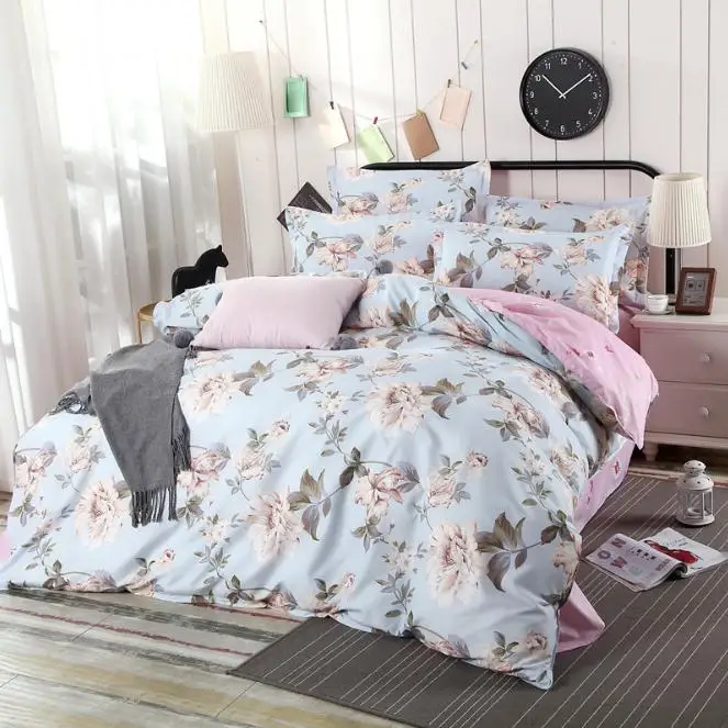 Домашние постельные принадлежности цветочный Комплект постельного белья 3/4 шт