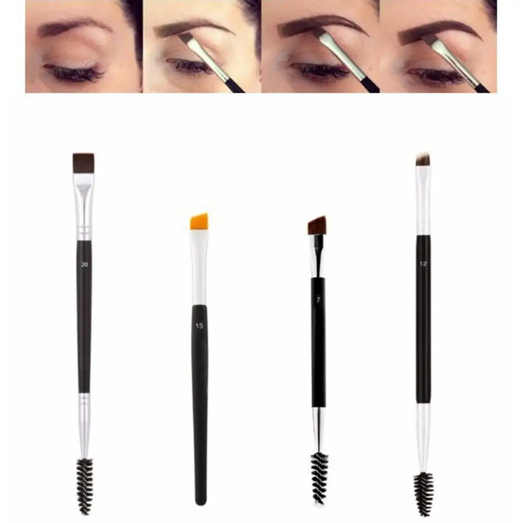 С двухсторонним наконечником угловая кисточка для ресниц бровей 16 см/6 3 дюймов