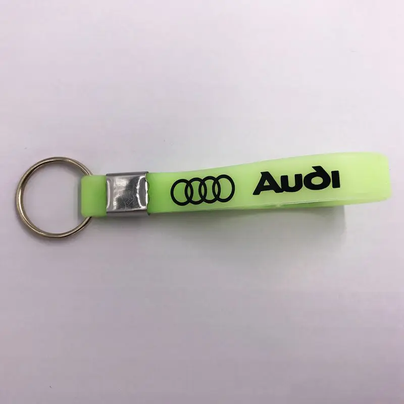 Новый светящийся силиконовый брелок для ключей Автомобильный ключ кольцо Nissan