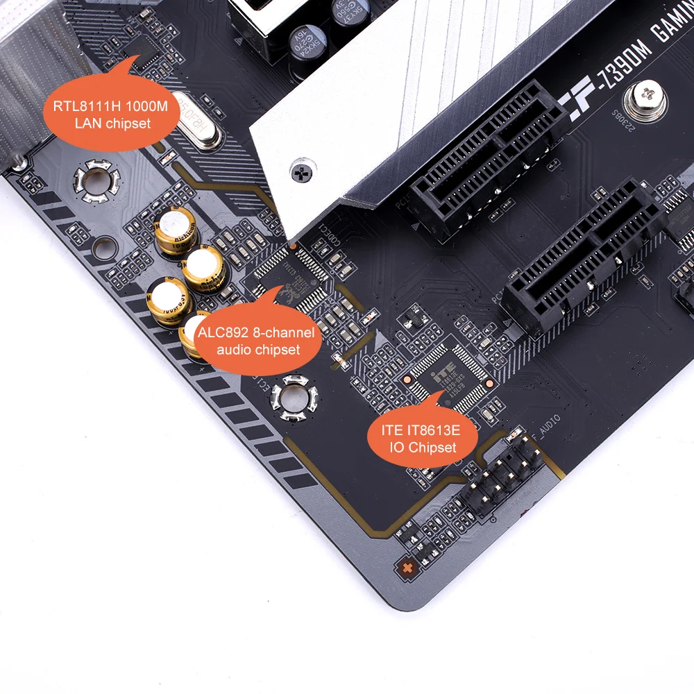 Цветная игровая материнская плата CVN Z390M V20 для игр процессор Intel LGA 1151 DDR4 DVI HDMI mATX материнская плата PCI-E 3,0 M.2 для Intel