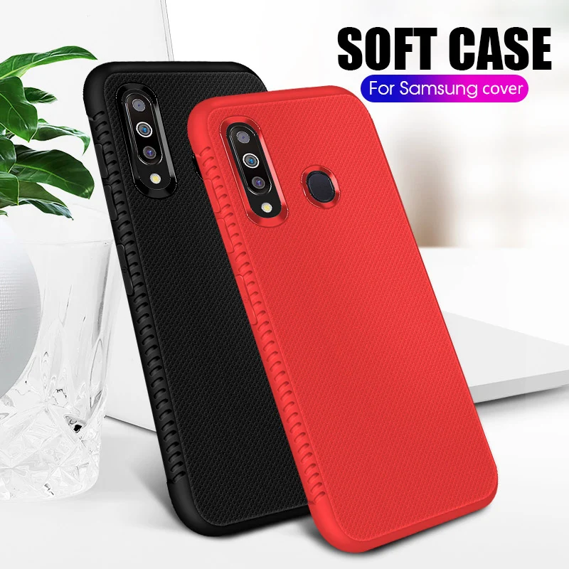 Soft Carbon Fiber Case For Samsung A70 A50 A40 A30 A20 A10 S8 S9 S10E Plus Heat Dissipation Cover Galaxy J4 J6 A6 A7 A8 A9