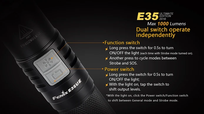 Фонарик Fenix E35UE Cree XM L2 U2 LED 1000 Lumens E35 UE|led flashlight|fenix e35uecree xm-l2 u2 led |