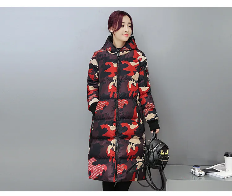 Новинка Брендовые женские зимние куртки пальто из 90% хлопка очень теплые