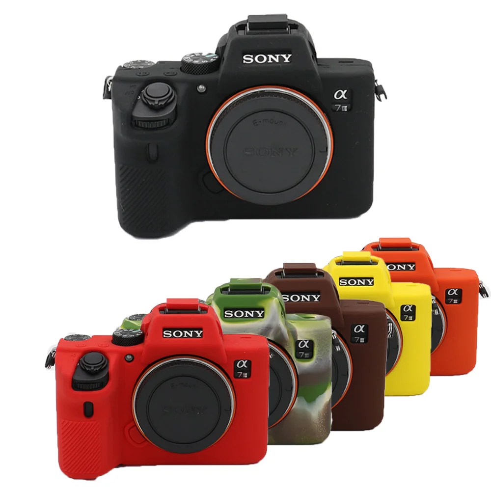 Красивый мягкий силиконовый чехол для видеокамеры sony A7III A7R3 A9 A7 mark 3 A7 III резиновый чехол для камеры защитный чехол
