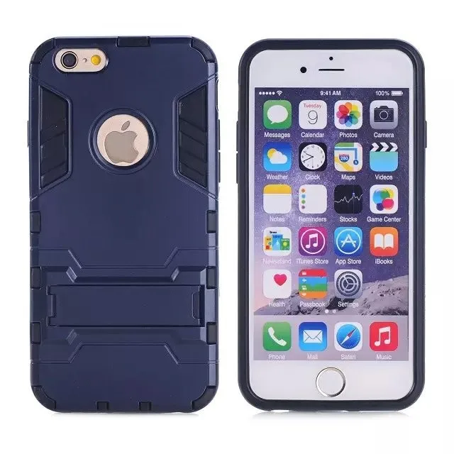 For Apple iPhone 5 Iron Man Holder Case Shockproof Ultrathin Shell PC+TPU 2 in 1 Heavy Duty Hybrid Back Cover |