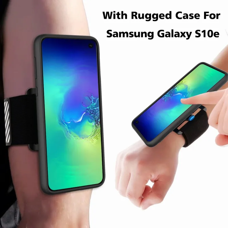 COMBO-S10E Нарукавная Повязка-чехол для бега для смартфона samsung Galaxy S10 S10E S10+ Plus, съемный браслет для походов, пробежек, велосипедных тренировок - Цвет: COMBO-S10E