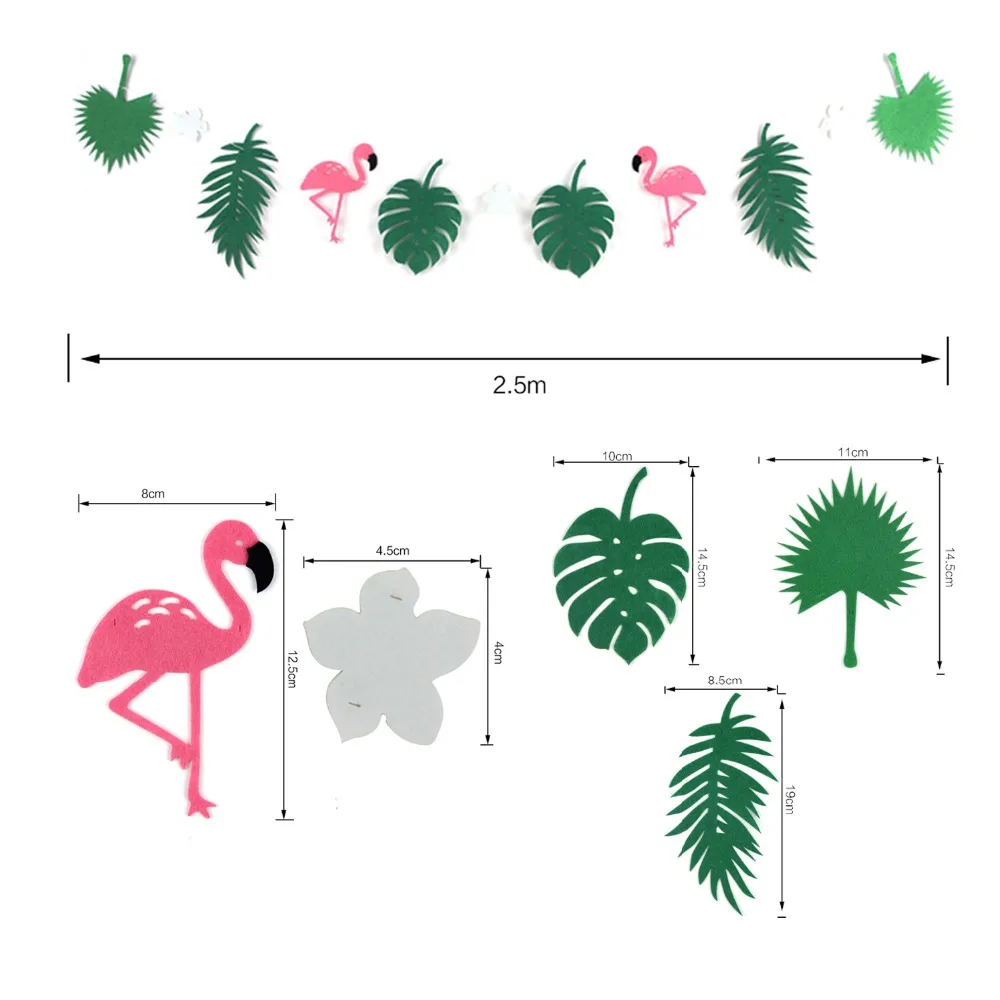 Luau Jungle Flamingo набор украшений для вечеринки летние тропические листья день