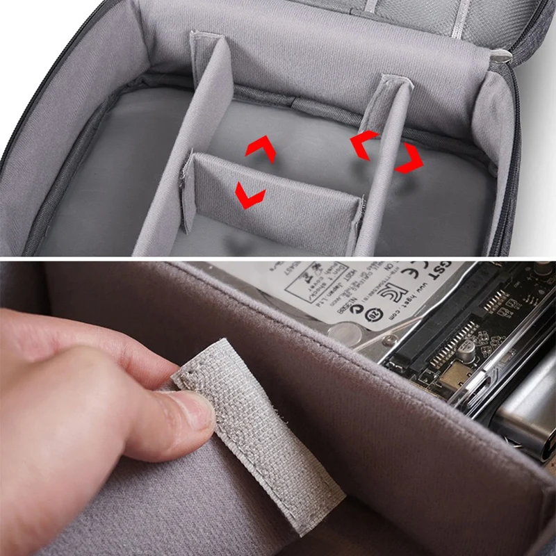 Домашний офисный USB органайзер для хранения данных и зарядки Портативная сумка