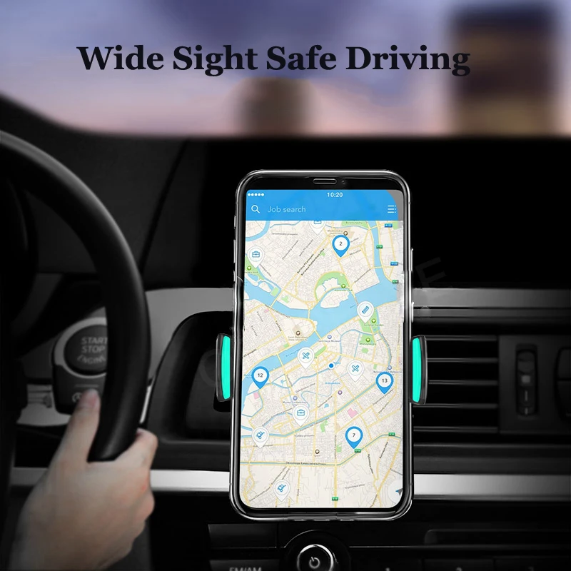 car phone holder for iphone xs max x 8 7 samsung s10 s9 air vent mount car holder for phone in car gps mobile phone holder stand free global shipping