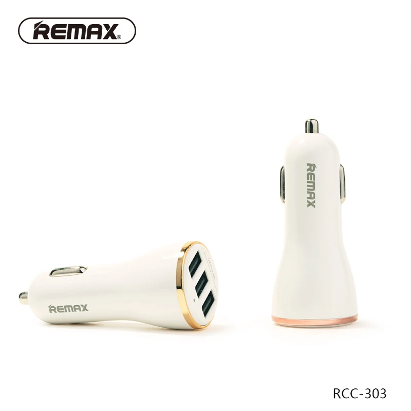 REMAX мини 3.4A 3 Порты usb автомобиля Зарядное устройство Универсальный USB2.0