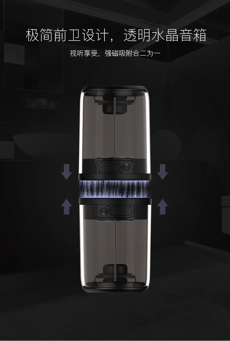TWS-Air Box прозрачная магнитная муфта TWS Bluetooth 5,0 супер бас Высокое качество освещение беспроводной динамик
