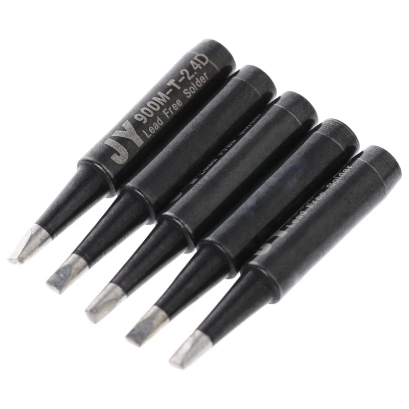 5 шт. бессвинцовый паяльный наконечник 900M T 2.4D для Hakko Saike 936 852d + 909D ESD L22|tip for soldering|tips