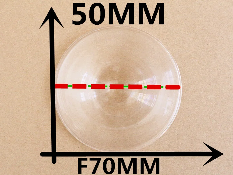 Бесплатная доставка 1 пара диаметр 50 мм фокусное расстояние 70 линза Френеля для