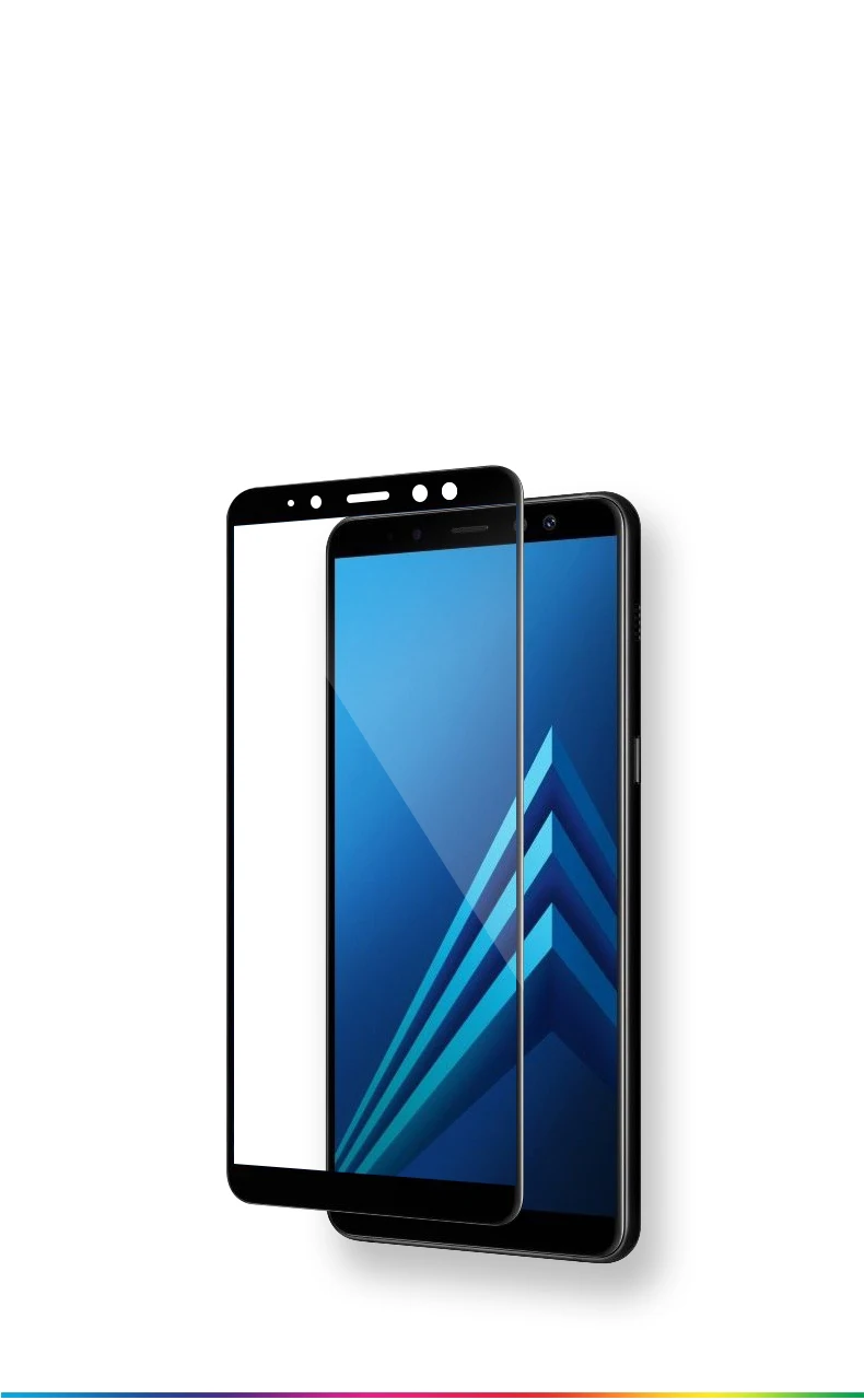 Защитное стекло для samsung Galaxy A8 Plus, полное покрытие, армированное закаленное стекло для samsung A6 Plus, защитная пленка