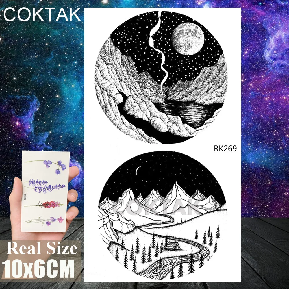 CRK269 Акварель цветок поддельные временные татуировки реалистичные наклейки водонепроницаемый Ловец снов листы татуировки боди-арт рука Талия татуировки бумага - Цвет: CRK269
