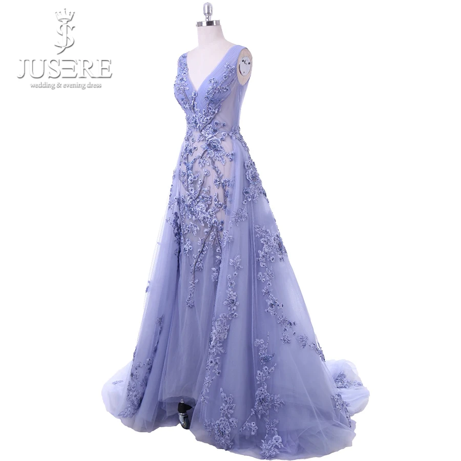 Robe De Soiree 3D цветок кружева Бисер сексуальным вырезом на спине и длинное вечернее