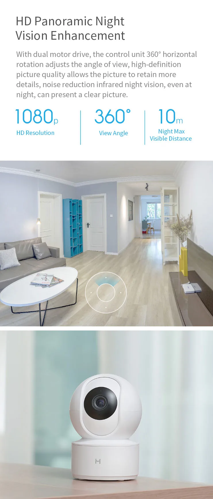 Xiaobai GMSXJ16A 1080P радионяня Беспроводная умная аудио камера домашняя ip-камера безопасности сетевая камера наблюдения детская камера Wi Fi
