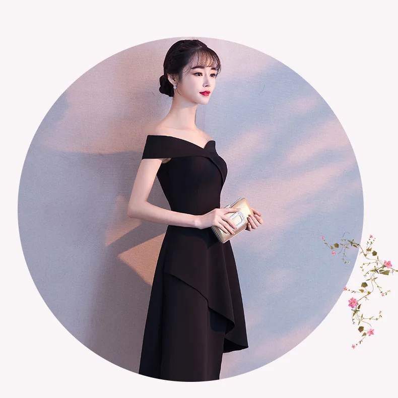 Long Evening Dresses Royal Blue Dress Evening Dress Party Boat-neck Evening Gowns for Women Sexy Special Occasion Dresses ES2570