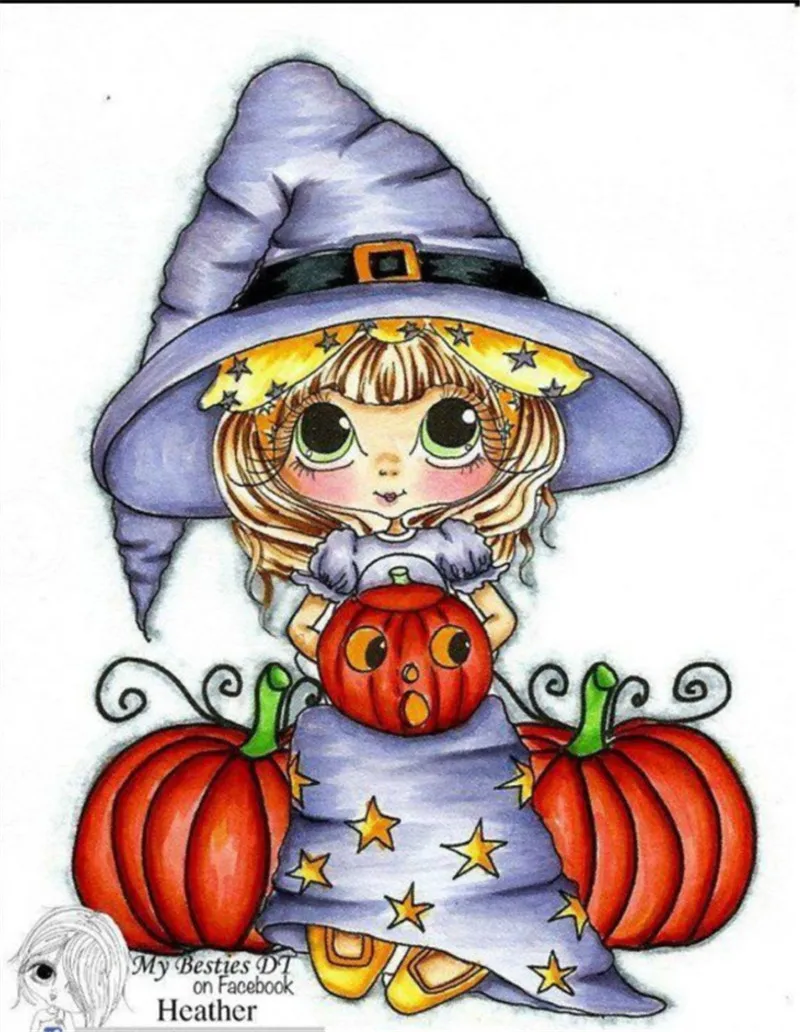 Прозрачные штампы в виде тыквы для девочек 10x6 скрапбукинга самостоятельного