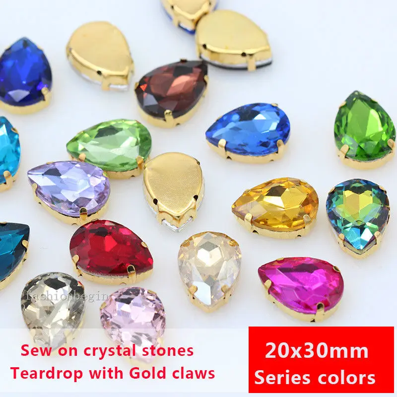 9p 30x20mm цветная слеза пришить Стекло большие Необычные камни кристаллы стразы