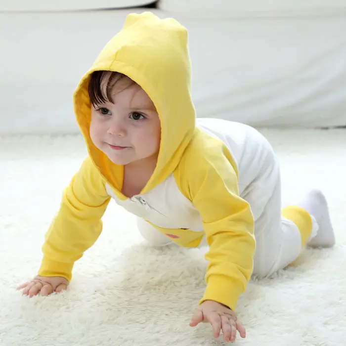 

2018 patchwork cartoon chicken Toddler Unisex-baby spring and autmn Jumpsuit Christmas Romper Onesie Outfits Suit with gift 54