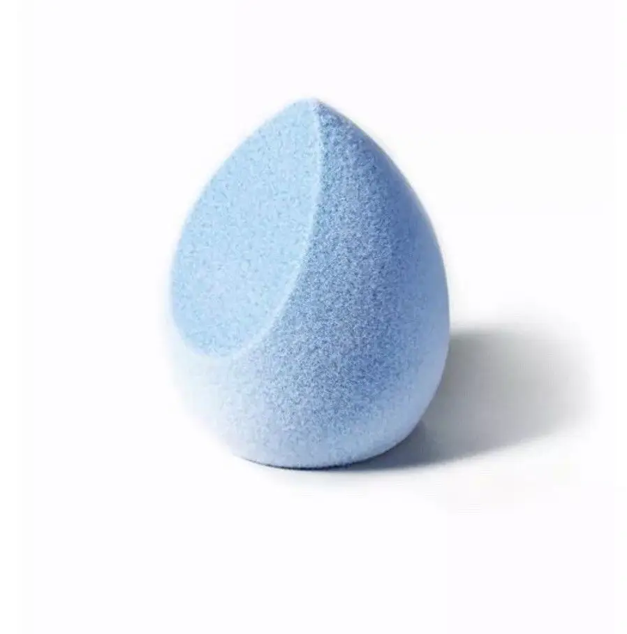 Beautypapa Light Blue Microfiber Fluff Surface Sponge Makeup Blender Full Coverage For Concealer liquid Foundation