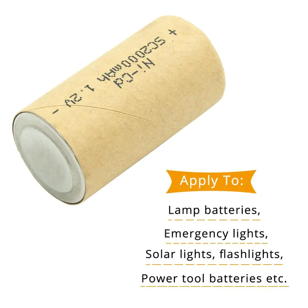 SC 1,2 V 2000mAh аккумуляторная батарея Ni-CD nicd 1,2 V батареи для diy Makita Bosch электроинструменты Battey фонари солнечные фонари