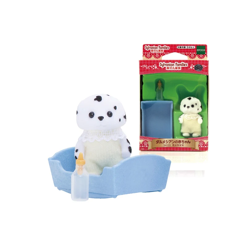 Sylvanian Families Dalmatians Dog Baby Dollhouse животное пушистая игрушка фигурки подарок для девочки Новинка 34028