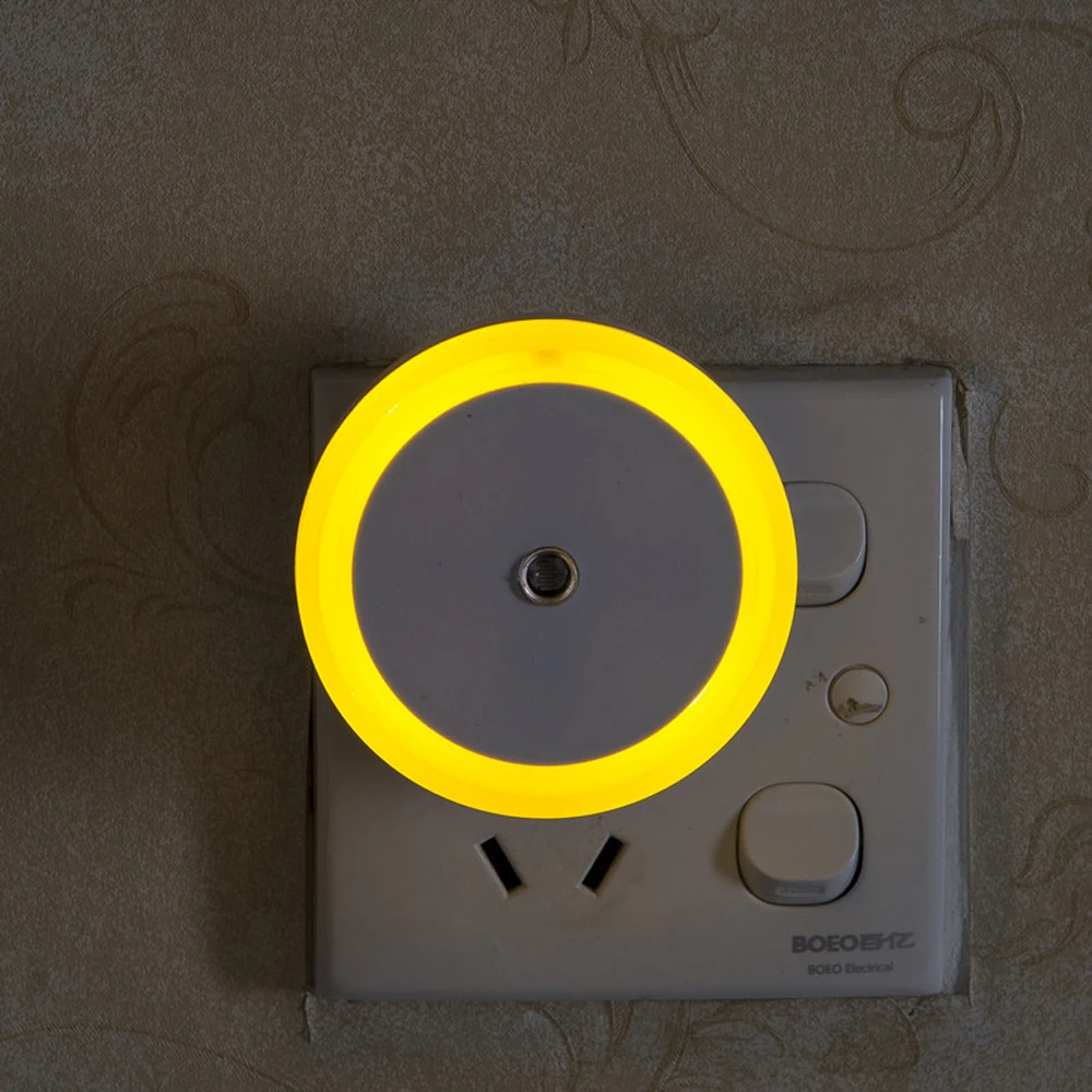 Свет Сенсор Управление ночник ЕС/США Plug Смарт освещения новинка Спальня лампа