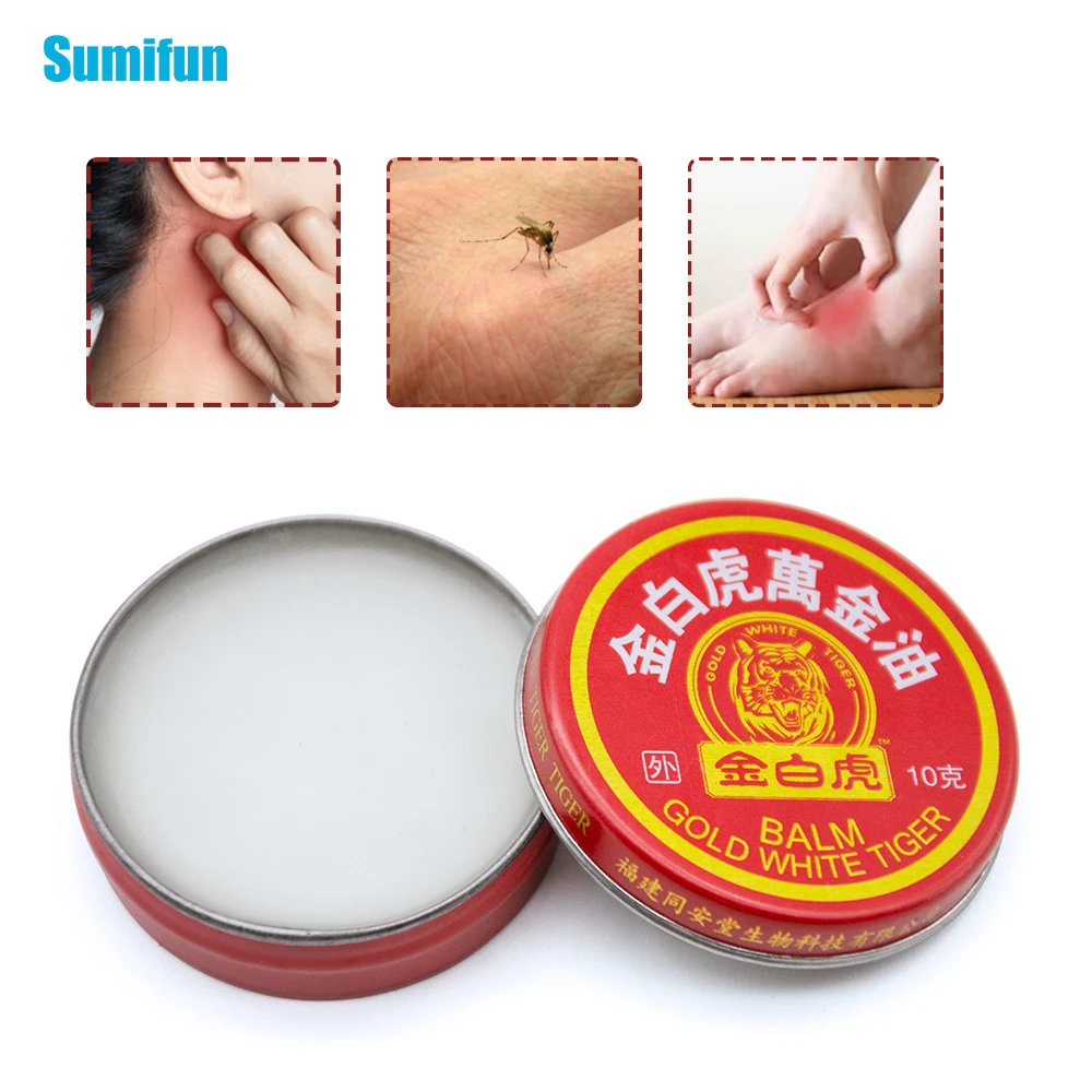 Sumifun, 1 шт., бальзам с белым тигром, мазь, холодный крем, облегчение боли, масло, освежение холодного головной боли головокружений, боль в мышцах P0012