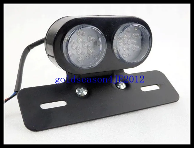 

Black Led Running License Plate Tail Light Dual Sport Motorcycle MX Dirt Bike