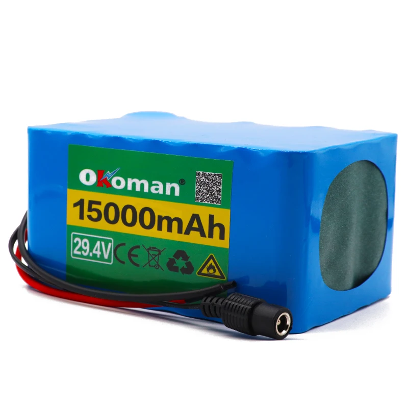 Okoman 7S5P 24 v 15Ah аккумулятор 250 w 29 4 V 15000 mAh литий ионный подходит для инвалидной