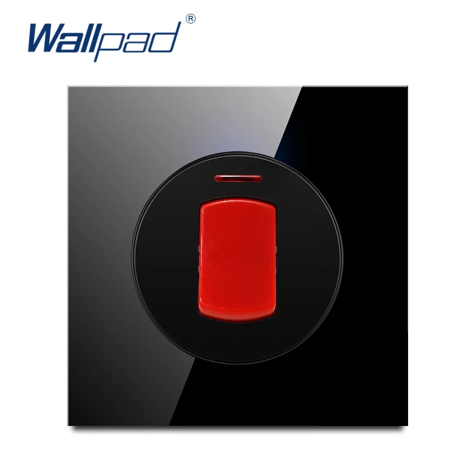 Wallpad 2019 новое поступление хрустальная стеклянная панель 20a водонагреватель