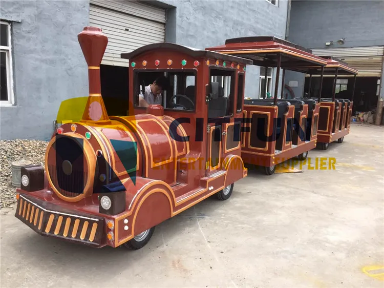 Туристический поезд в античном стиле туристический без трека Электрический